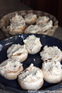 Stuffed Mushrooms - Place Mushrooms In Baking Dish
