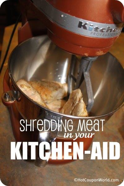 shredding meat with kitchen aid