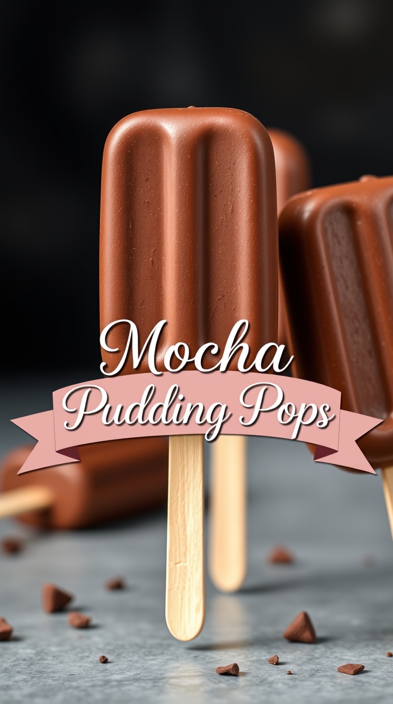 Mocha pudding pops 1