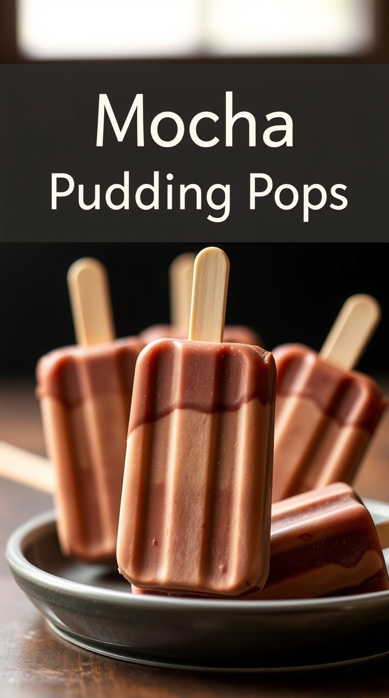 Mocha pudding pops 1
