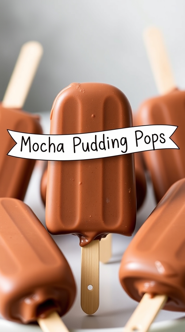 Mocha pudding pops 1