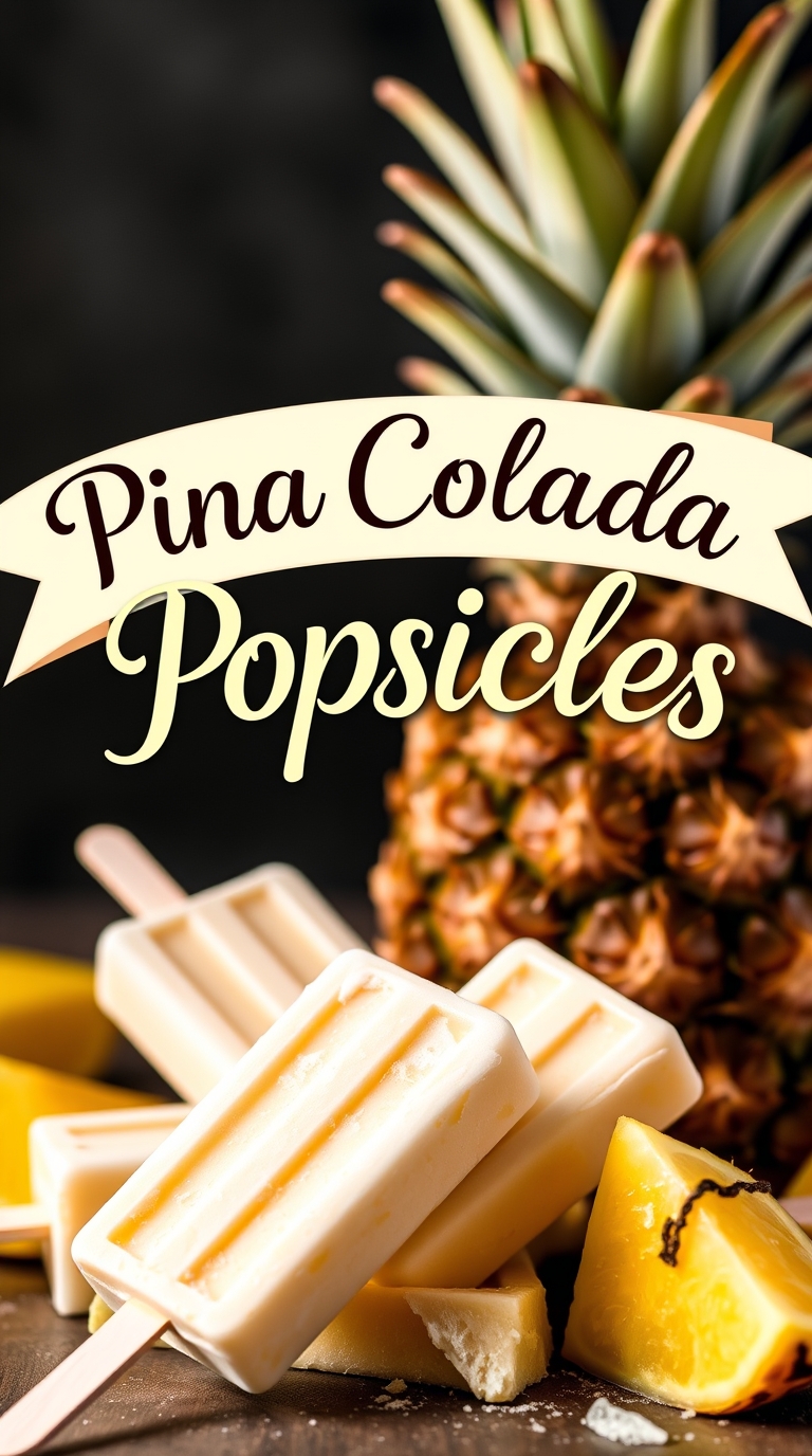 Pina colada popsicles Recipes
