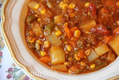 Ground Beef Hobo Stew (Great Game Night or Cold Weather Stew!)