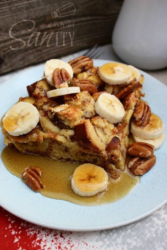 Banana Fosters Baked French Toast