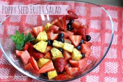 Poppy Seed Fruit Salad with Citrus Honey Glaze