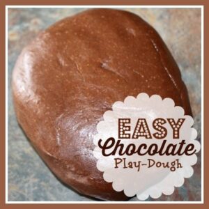 Easy Chocolate Play Dough