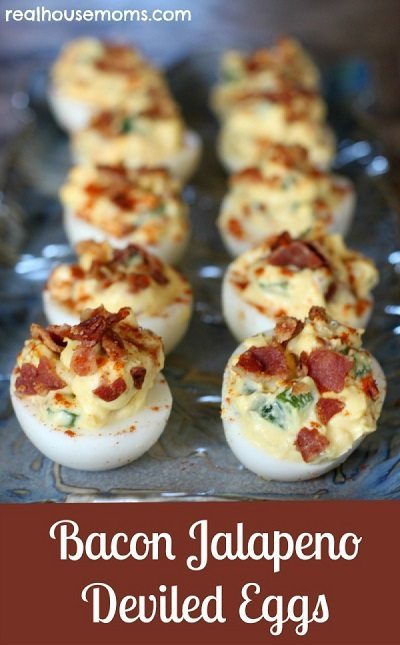 Bacon Jalapeño Deviled Eggs - Real House Moms Bacon Jalapeño Deviled Eggs - Real House Moms