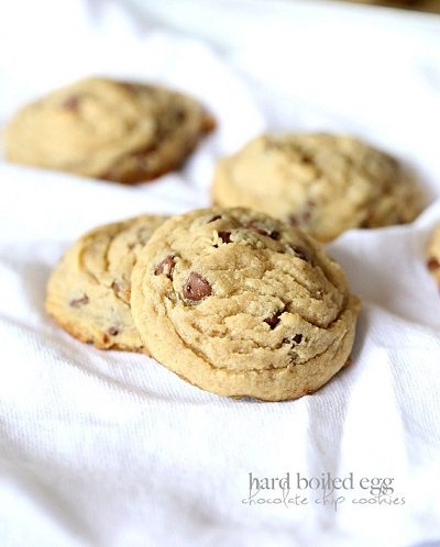 Hard Boiled Egg Chocolate Chip Cookies - Cookies and Cups