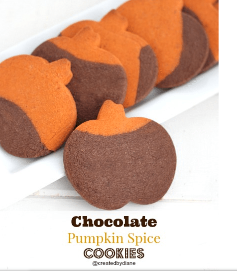 Chocolate Pumpkin Spice Cookies
