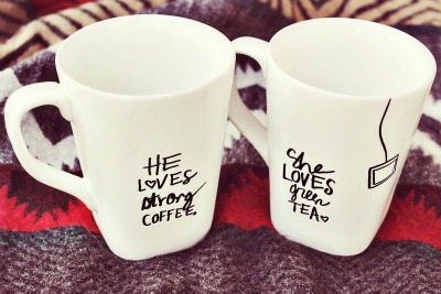 His And Hers Coffee And Tea Mugs
