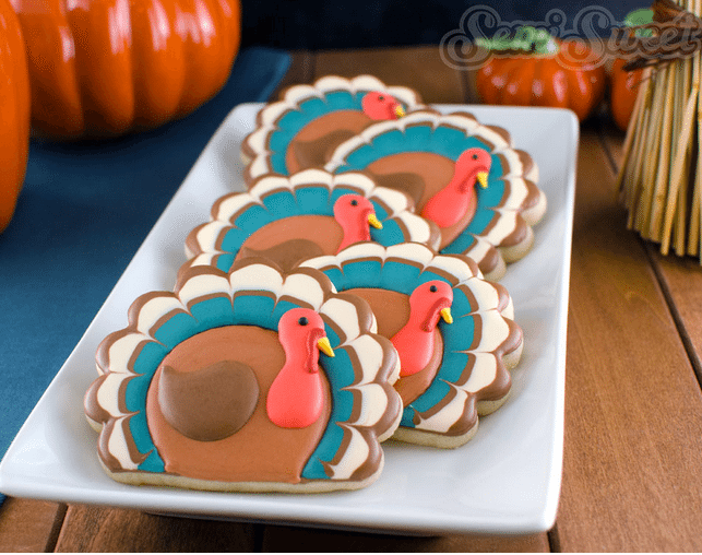 Simply Thanksgiving Turkey Cookies