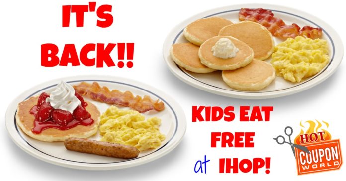 IHOP Kids Eat Free