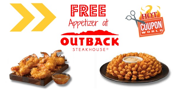 Free Appetizer at Outback Steakhouse