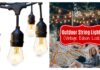 Outdoor String Lights Weatherproof Dimmable Edison Vintage Bulbs Hanging Sockets, 24FT promo code deal on Amazon