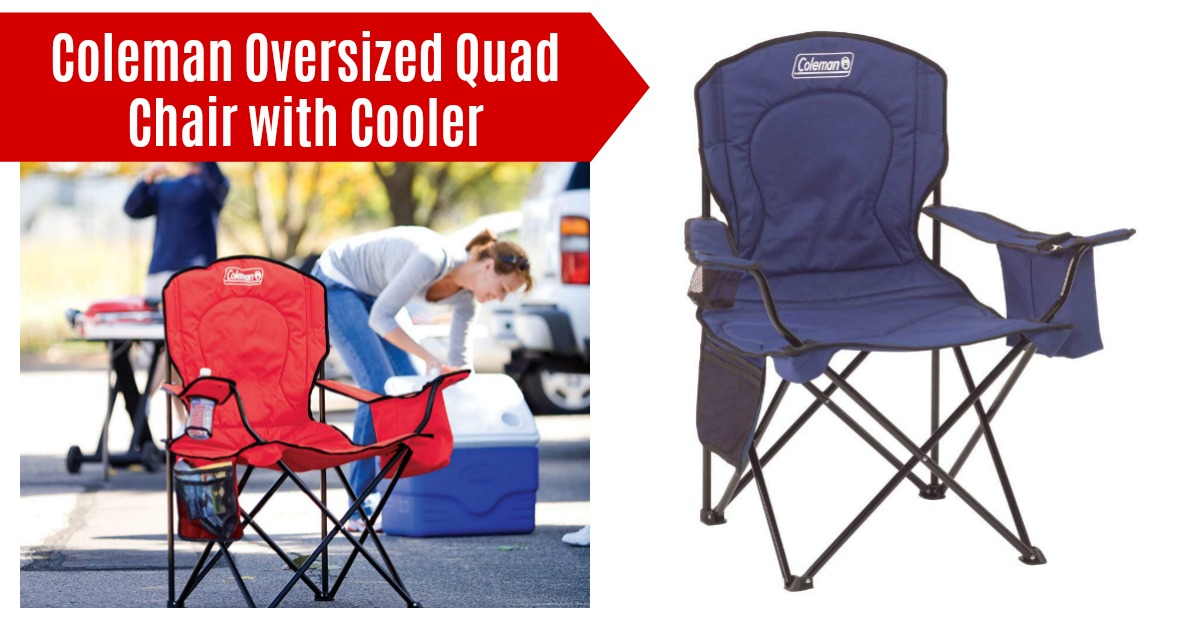 Coleman Oversized Quad Chair with Cooler on Amazon
