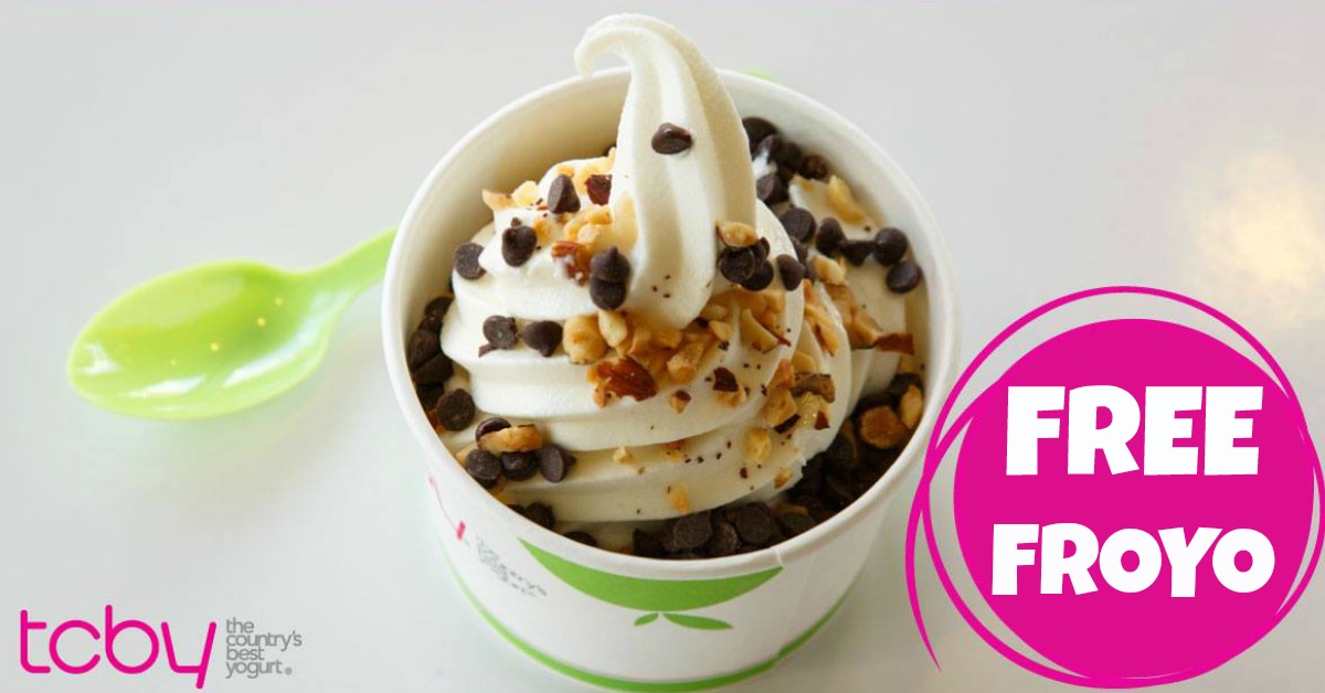 Free Froyo National Frozen Yogurt Day Deal at TCBY