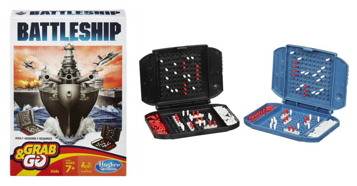 Travel Size Hasbro Gaming Battleship Grab and Go Game 