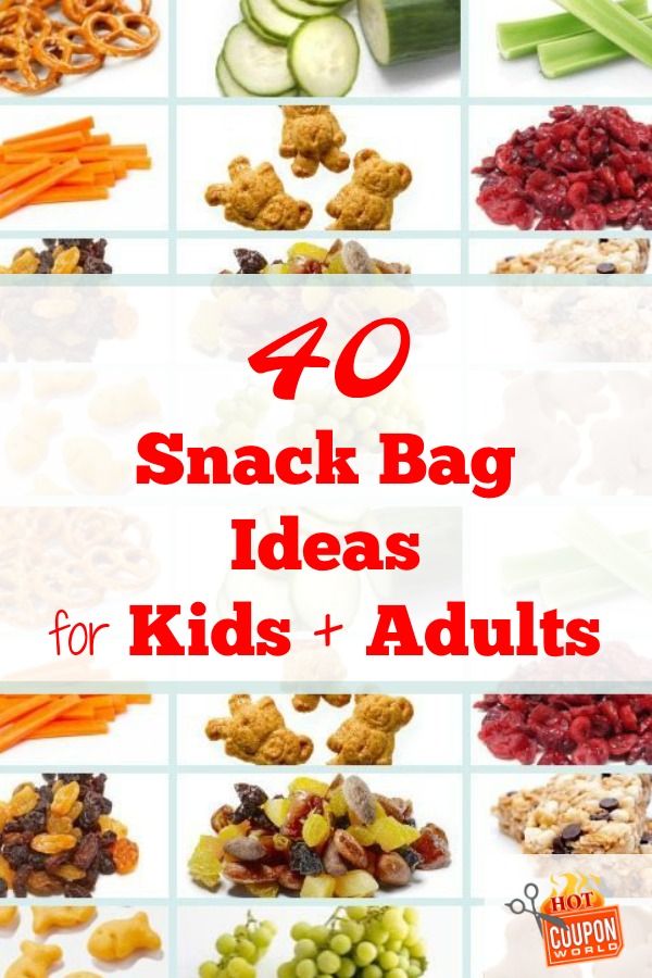40 snack bag ideas for kids and adults