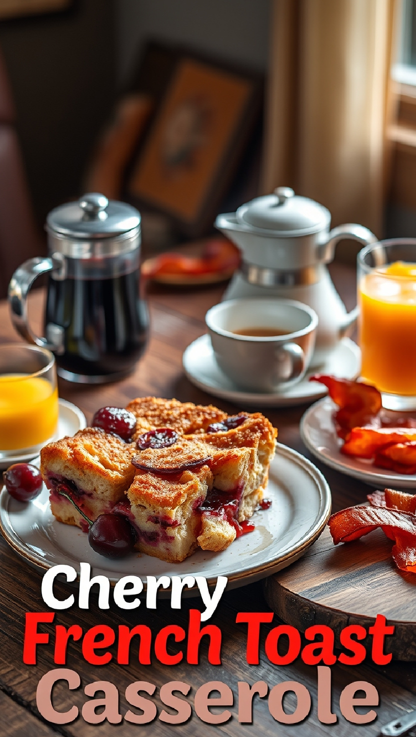 Cherry French Toast Casserole