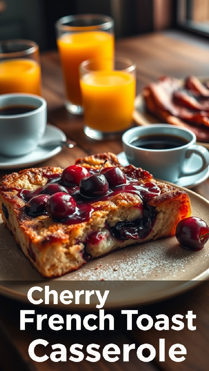 Cherry French Toast Casserole