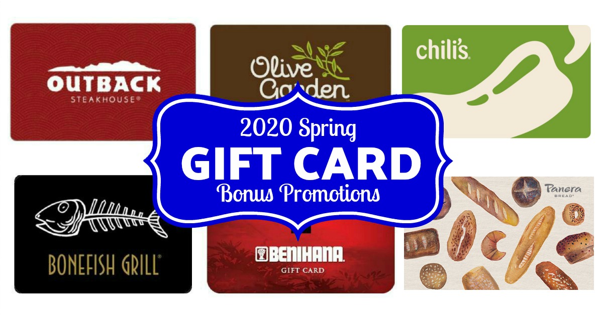 Restaurant Gift Card Deals November 2020 Bonus Offers Promotions
