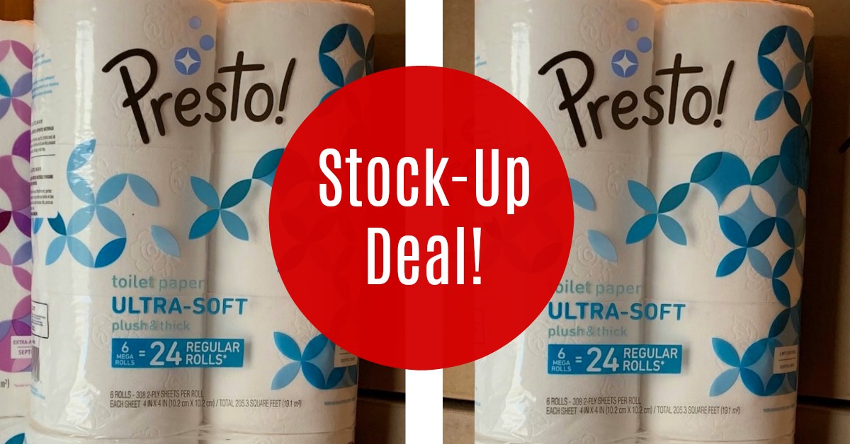 presto toilet paper stock-up deal on amazon