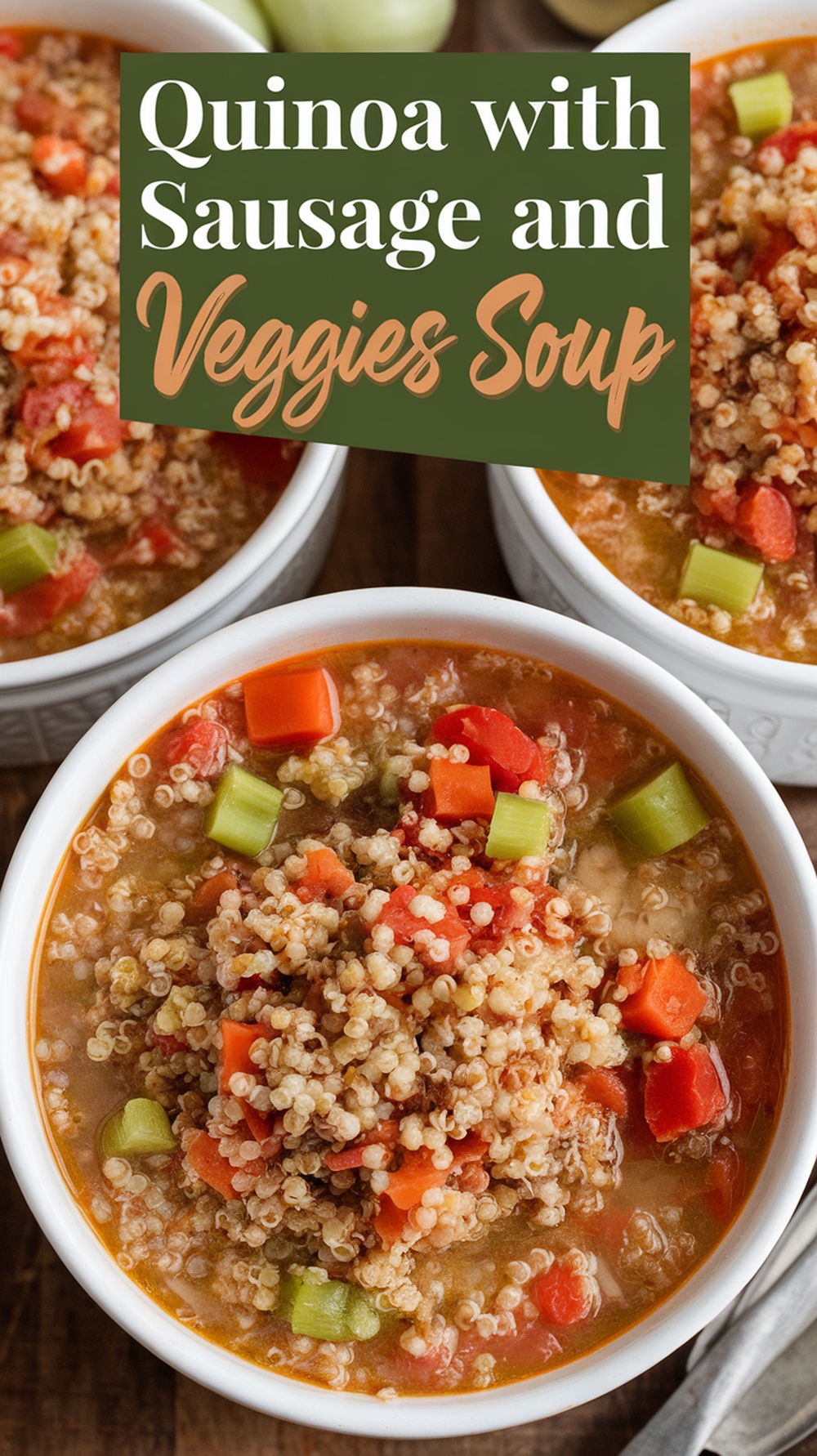 Quinoa with Sausage and Veggies Soup