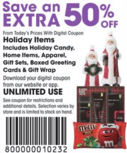 Coupon Deal Holiday Candy and Holiday Merchandise at Kroger