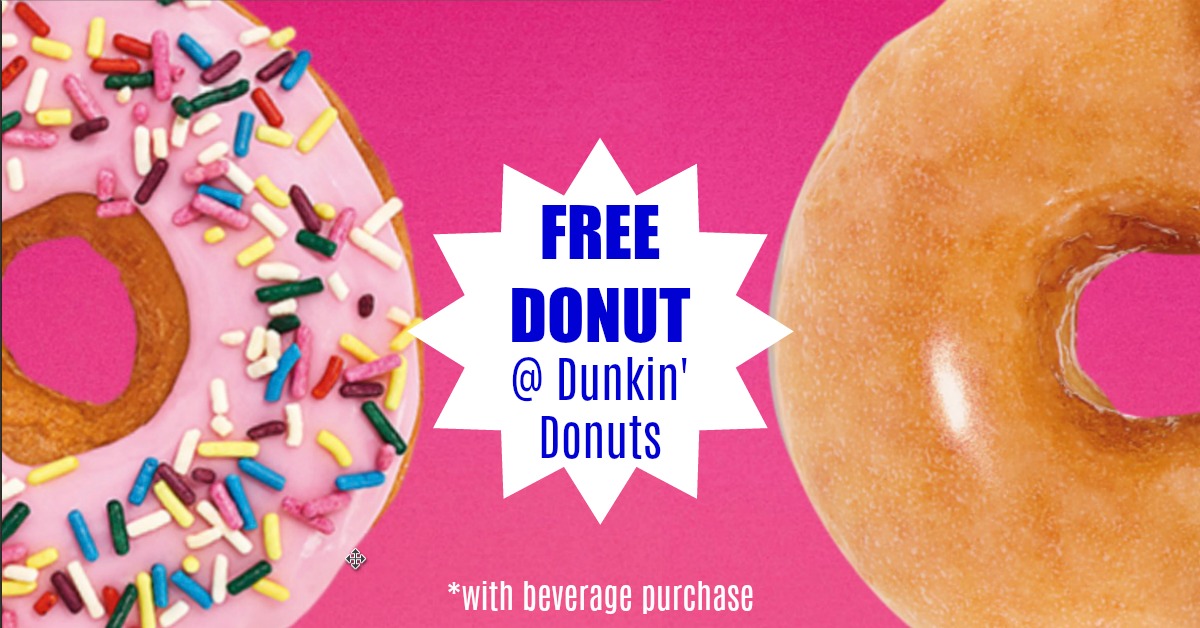 Dunkin’ Donuts® Free  (for DD Perks Members)