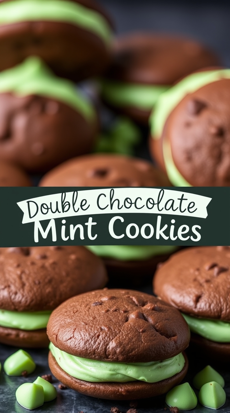 Double Chocolate Mint Cookies