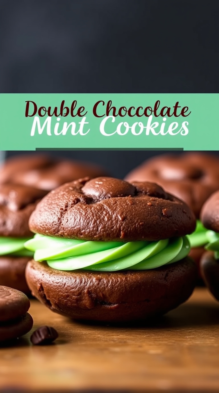Double Chocolate Mint Cookies