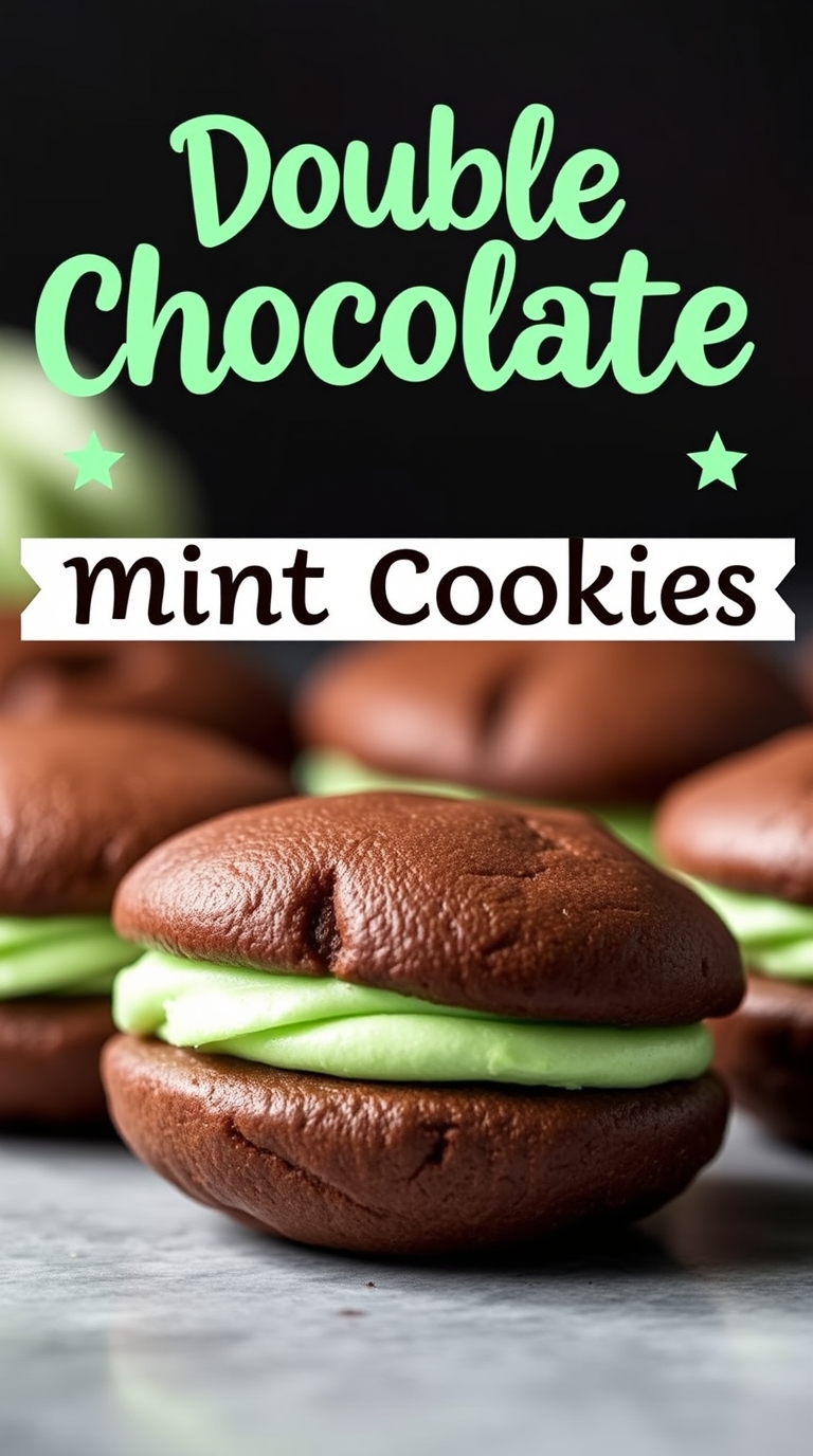 Delicious Double Chocolate Mint Cookies Recipe