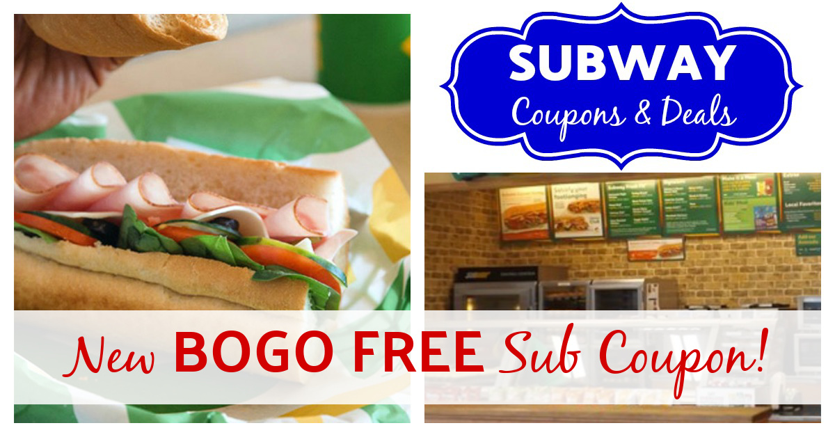 Subway® Coupons BOGO FREE Footlong Sub Deal!