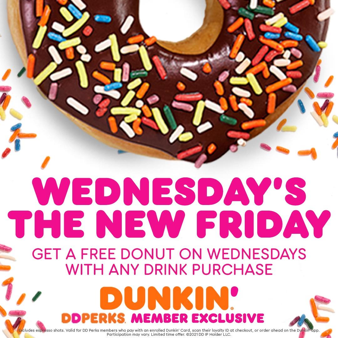 dunkin donuts free coupon donut