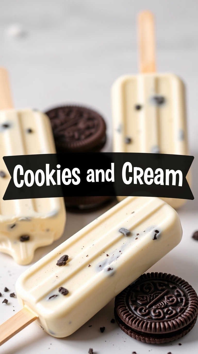 cookies and cream popsicles