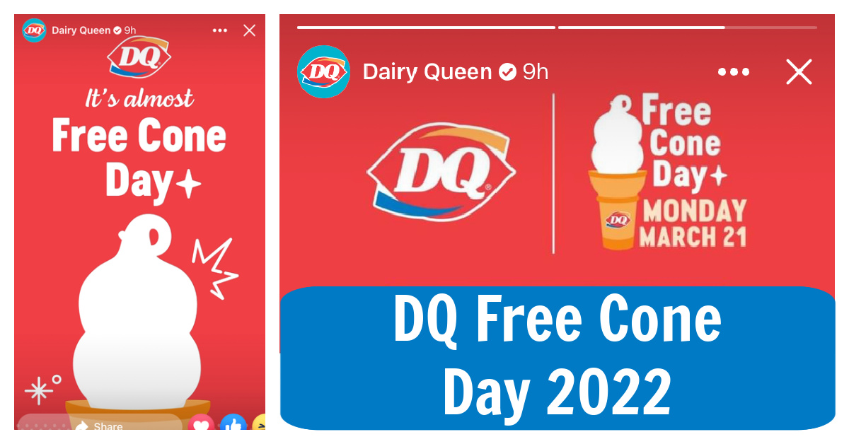 dairy queen free cone 2022 dq