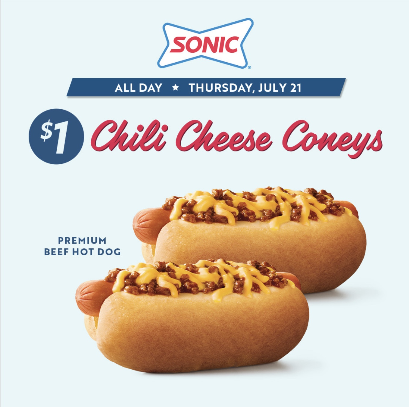 Sonic Hot Dogs Day Sonic Coneys Deal