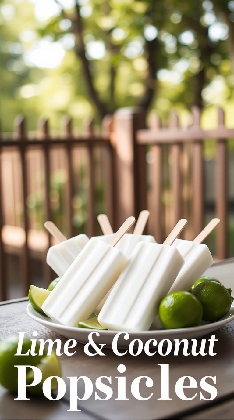 Lime & Coconut popsicles recipe