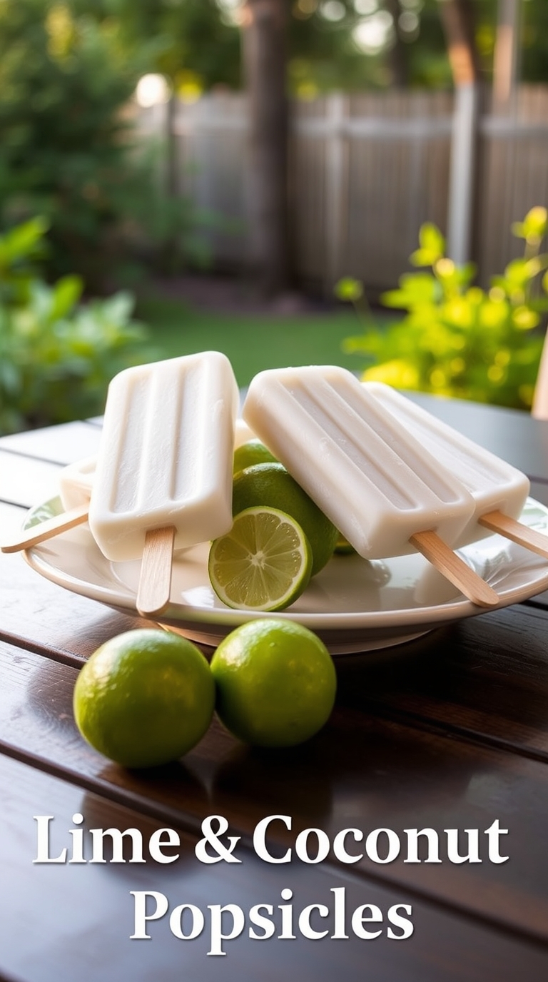 Lime & Coconut Popsicle Recipe (Just 3 Ingredients!)