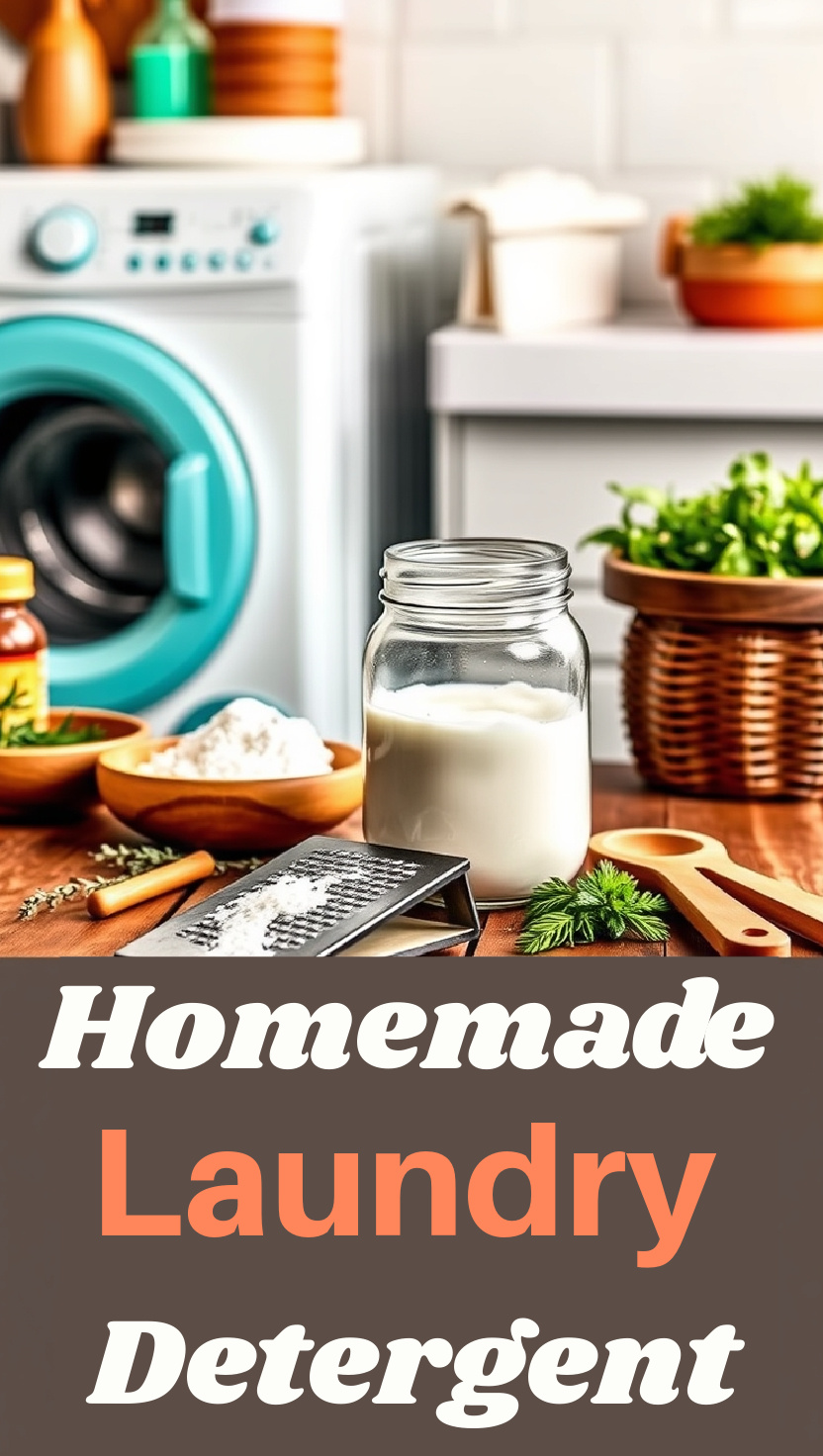 Homemade laundry detergent - easy to make