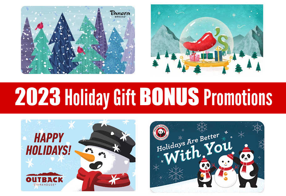 200+ Holiday Gift Card Promotions 2023!
