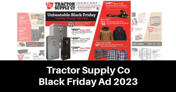 Tractor Supply Black Friday Ad 2024