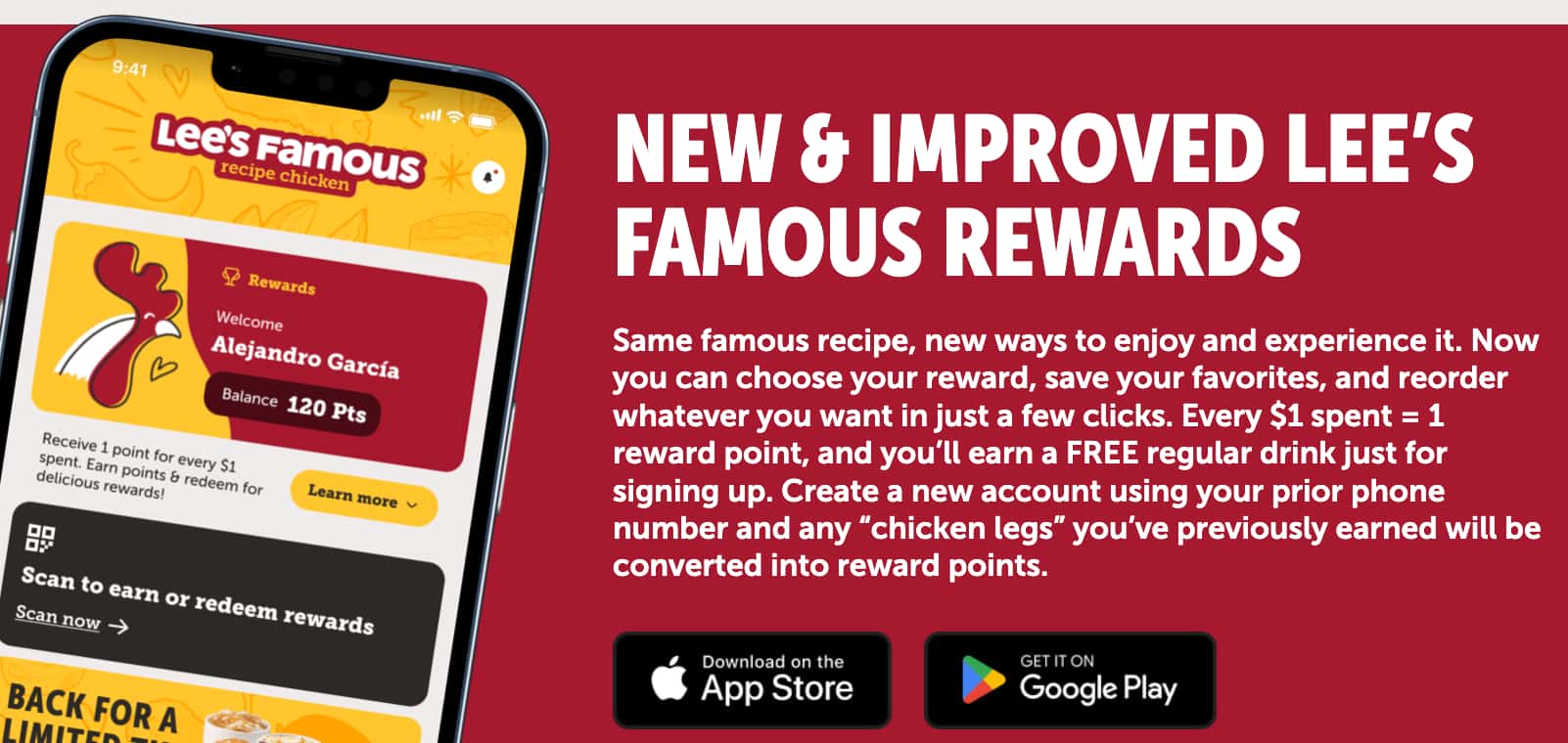 Lee's Famous Chicken rewards and coupons