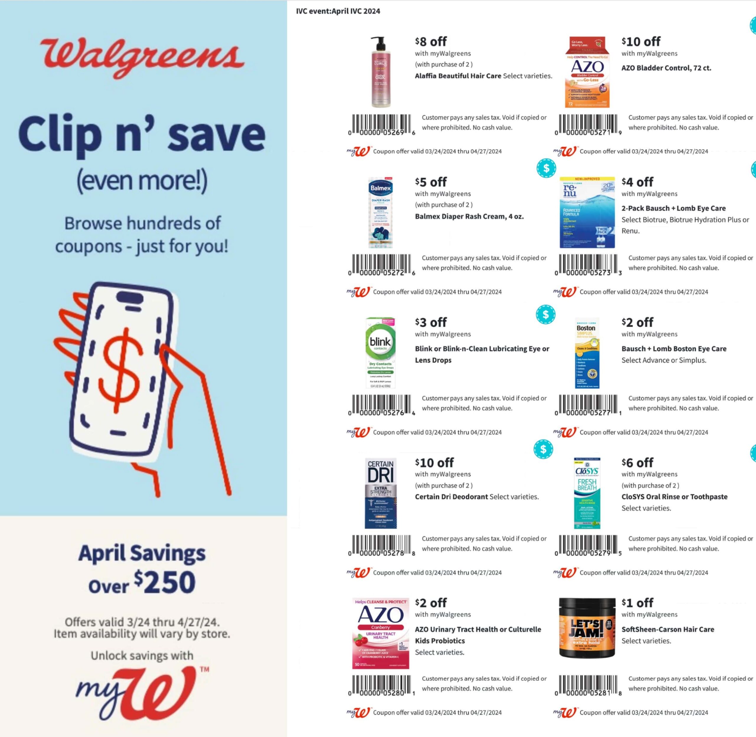 Walgreens savings book