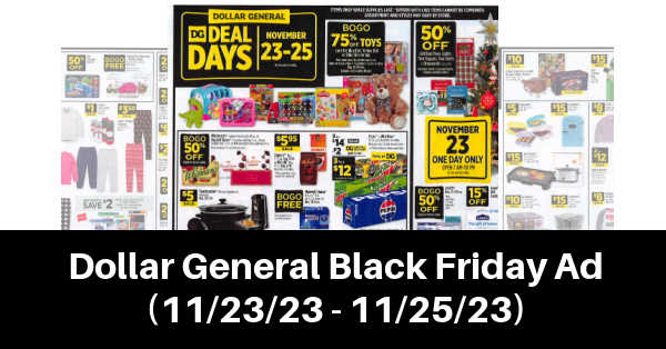 Dollar General Black Friday ad