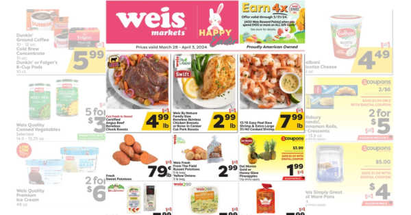 Weis Weekly Ad (3/28/24 - 4/3/24) Early Flyer Preview