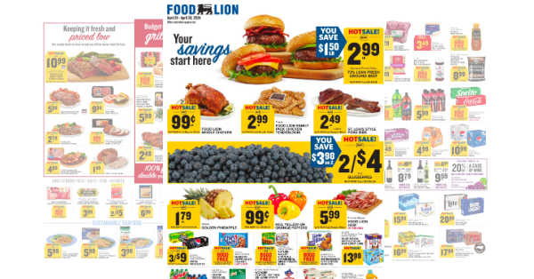 Food Lion Weekly Ad (4/24/24 – 4/30/24) Early Ad Preview