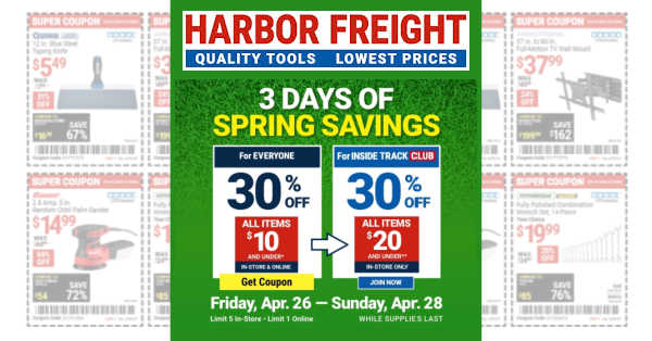 Harbor Freight Ad (4/26/24 – 4/28/24) Weekly Preview!