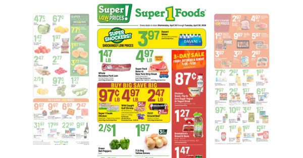 Super 1 Foods Ad (4/24/24 – 4/30/24) Super One Preview