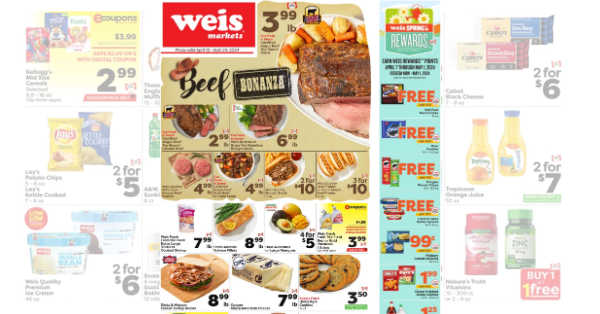 Weis Weekly Ad (4/18/24 - 4/24/24) Early Flyer Preview
